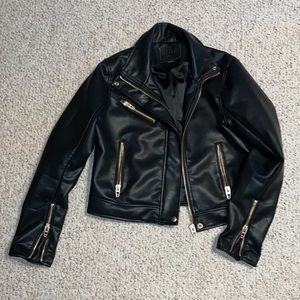 BLANKNYC Faux Leather Moto Jacket